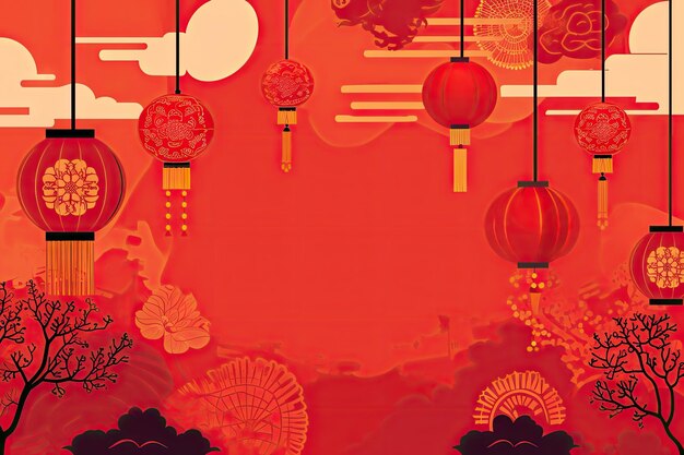 Chinese new year background wallpaper poster