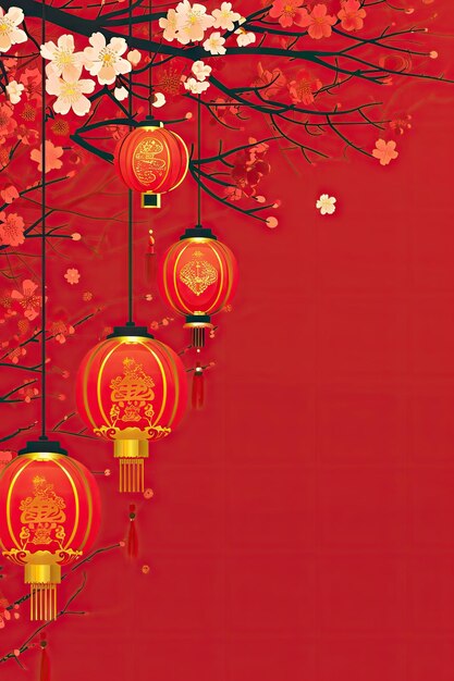 Chinese new year background wallpaper poster