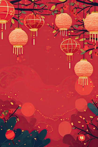 Chinese new year background wallpaper poster