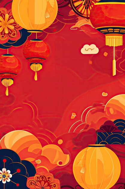 Chinese new year background wallpaper poster