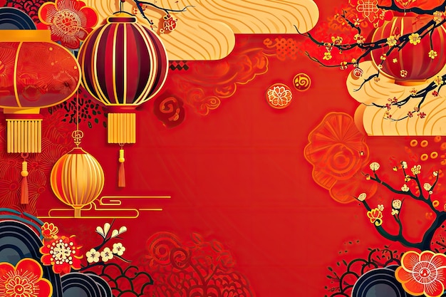 Chinese new year background wallpaper poster