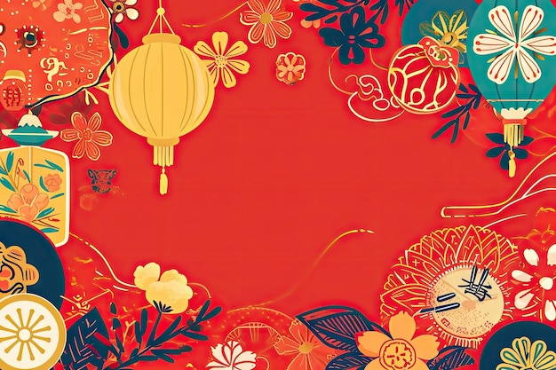 Chinese New Year background wallpaper