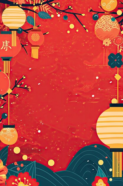 Chinese New Year background wallpaper