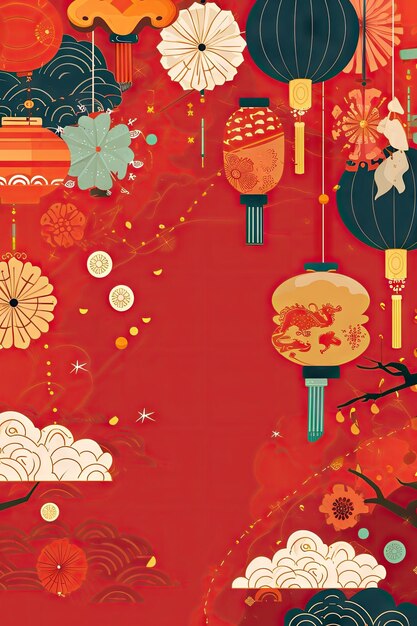 Chinese New Year background wallpaper