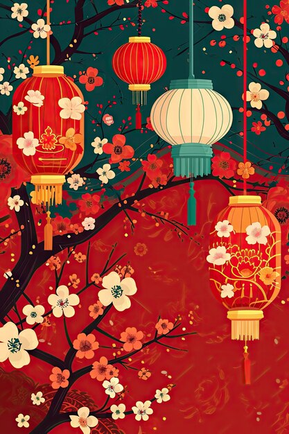 Chinese New Year background wallpaper