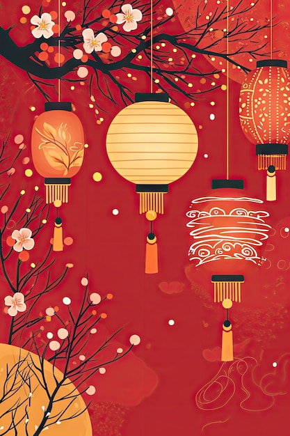 Chinese New Year background wallpaper