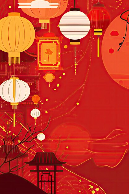 Chinese New Year background wallpaper