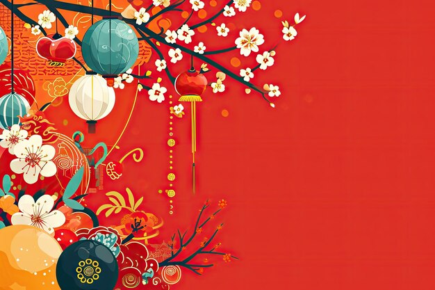 Chinese New Year background wallpaper