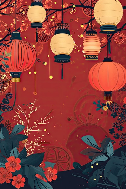 Chinese New Year background wallpaper