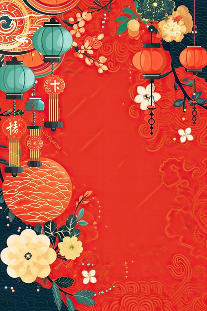 Chinese New Year background wallpaper