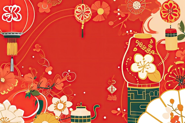 Photo chinese new year background wallpaper