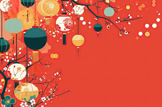 Photo chinese new year background wallpaper