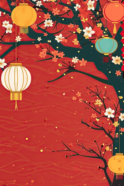 中国の旧正月の背景の壁紙
