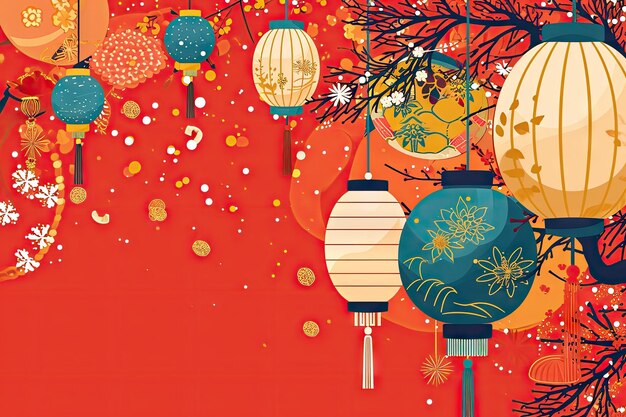 Photo chinese new year background wallpaper