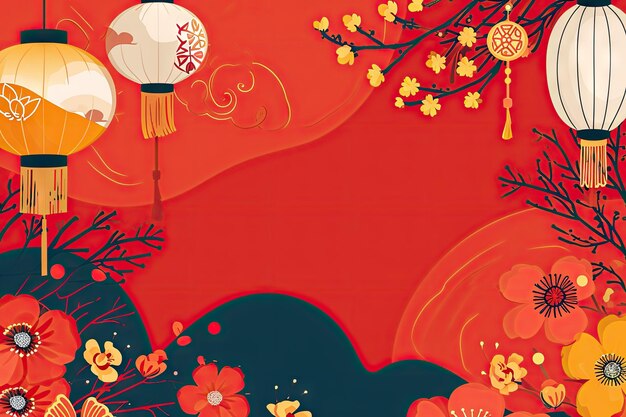 Chinese New Year background wallpaper