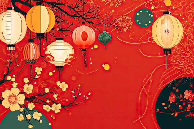 Chinese New Year background wallpaper