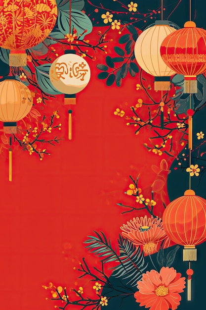 Chinese New Year background wallpaper