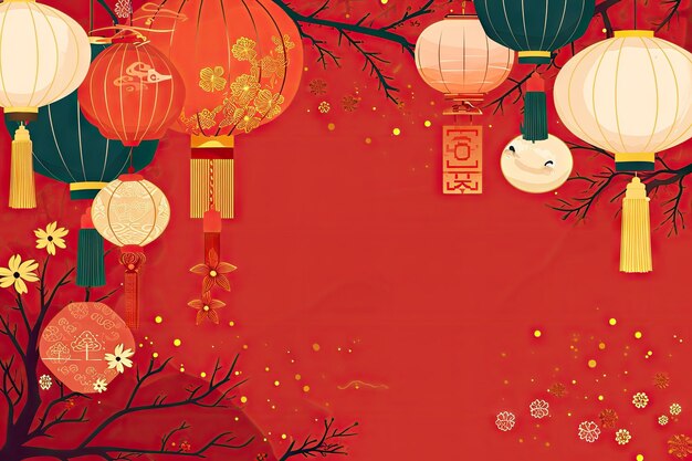 Chinese New Year background wallpaper