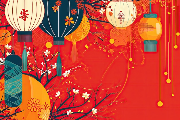 Chinese New Year background wallpaper