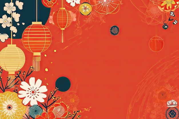 Photo chinese new year background wallpaper