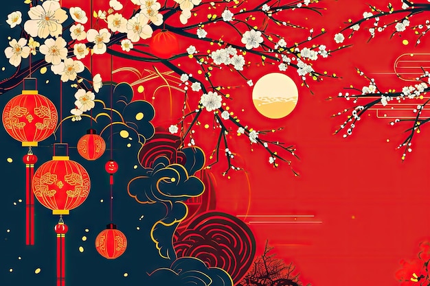 Photo chinese new year background wallpaper