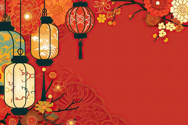 Photo chinese new year background wallpaper