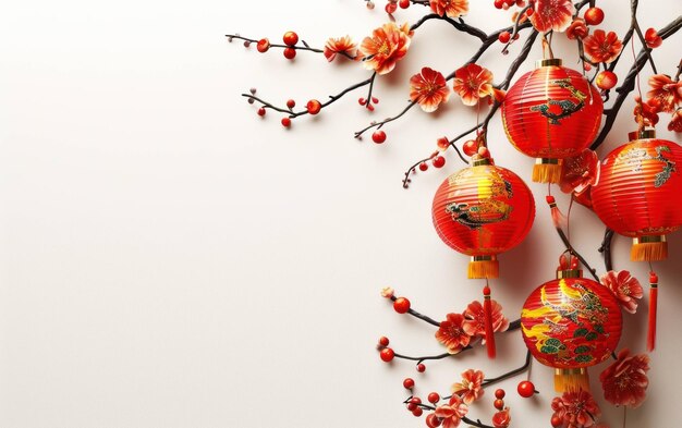 中国の新年のバナーの背景