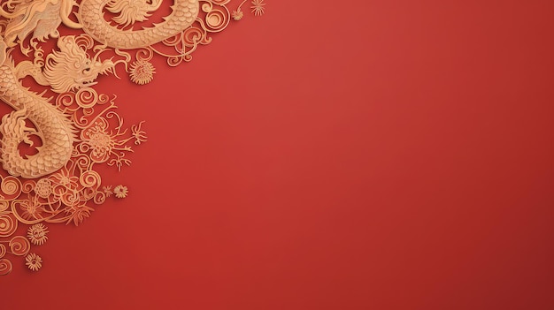 Chinese new year banner with copy space