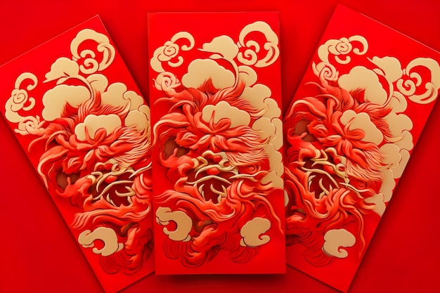Chinese new year card for celebration of festival chinese new year