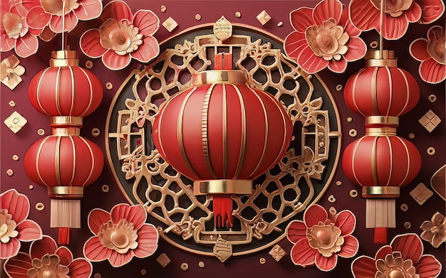 chinese new year celebration background