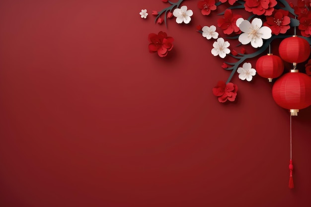 Chinese new year celebration banner background