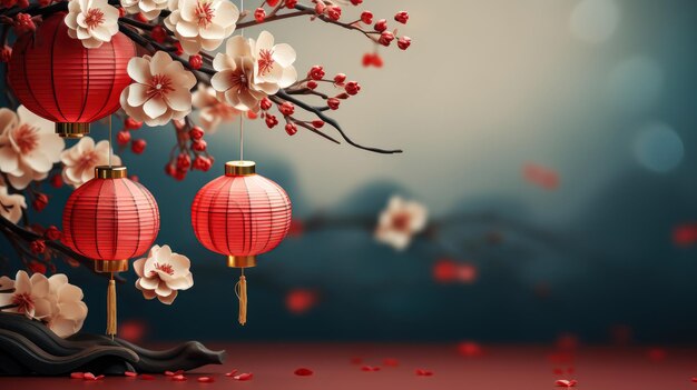 Китайский Новый год Китайский праздник красного фонаря азиатский декоративный традиционный