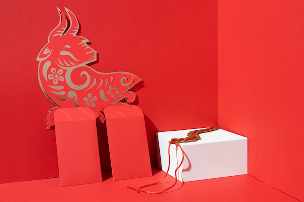 Photo chinese new year concept with copy space