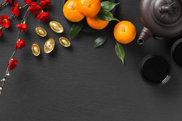 chinese new year concept with copy space
