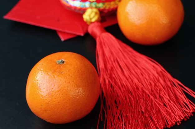 Chinese new year decoration orange fruit