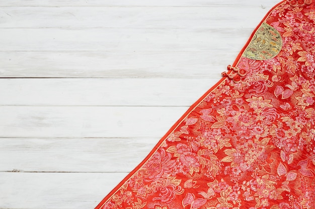 Chinese New Year decoration on a red background