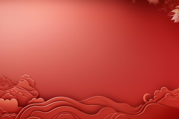 Photo chinese new year dragon element background with empty copy space