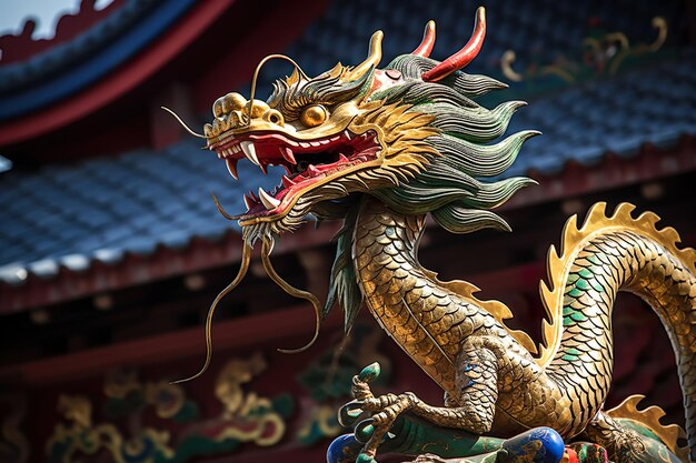 写真 中国新年 ドラゴン 怒ったモンスター