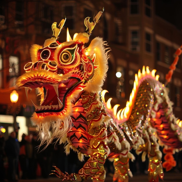 Chinese New Year dragon parade streets alive fortune favored