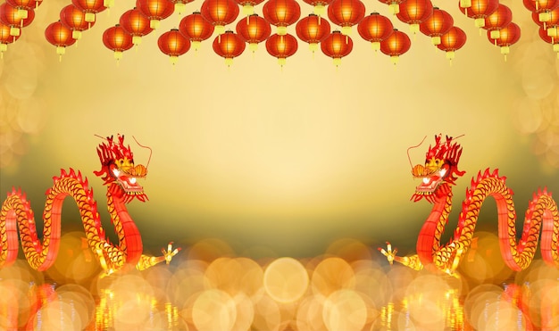 Photo chinese new year dragon