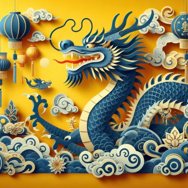 Chinese new year dragon