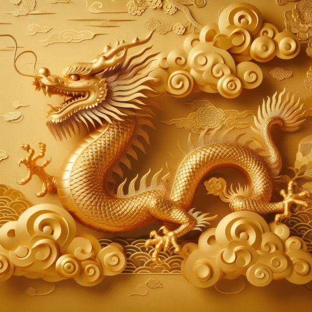 Photo chinese new year dragon