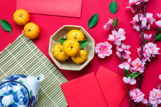 Chinese new year festival decorations.