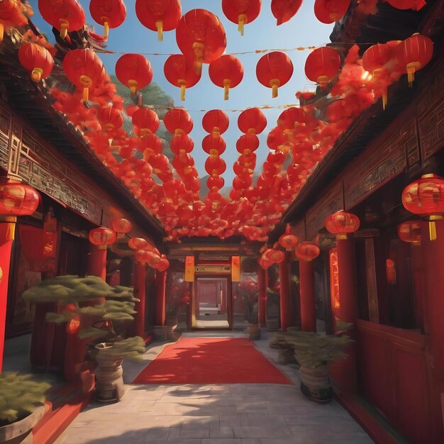 Chinese new year festival decorations