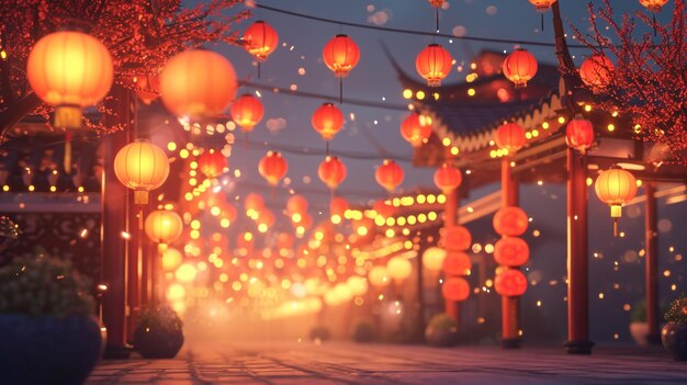 Chinese new year festival photography Background