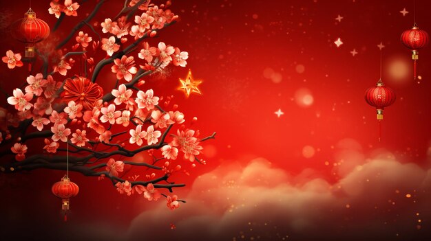 Chinese new year festival photography Background