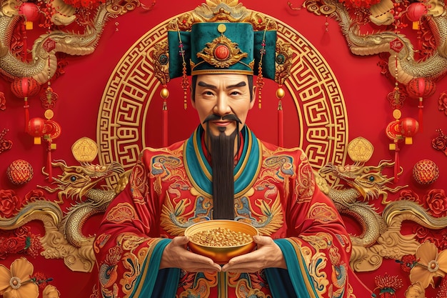 Chinese New Year paintings god of wealth