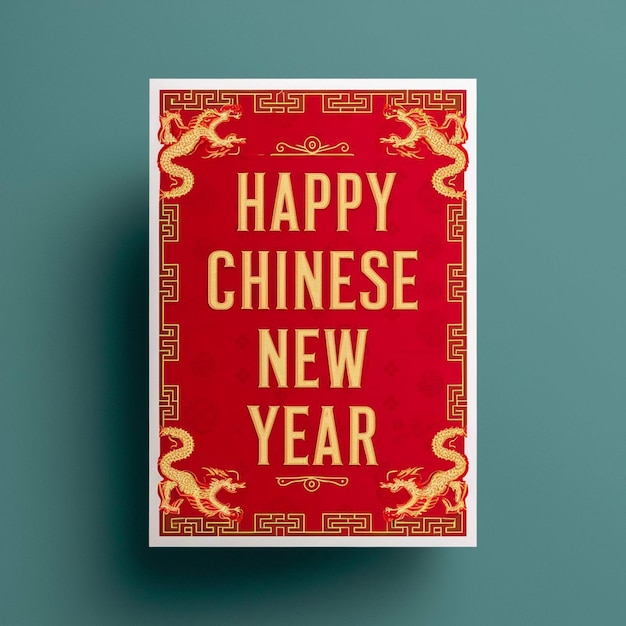 중국 신년 포스터 디자인