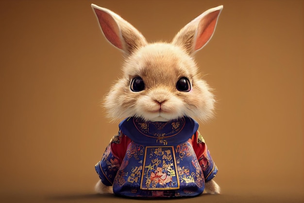 Chinese New Year Rabbit Background