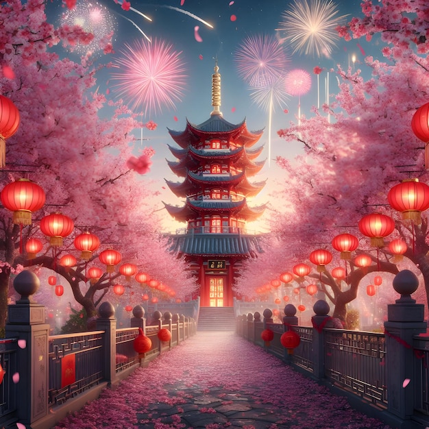中国の新年をテーマにした壁紙